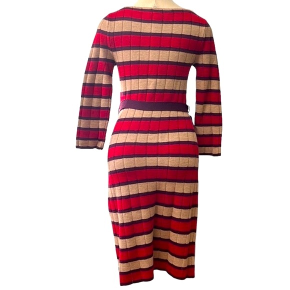 Trina Turk Striped Wool Sweater Dress,  Small - Picture 8 of 13